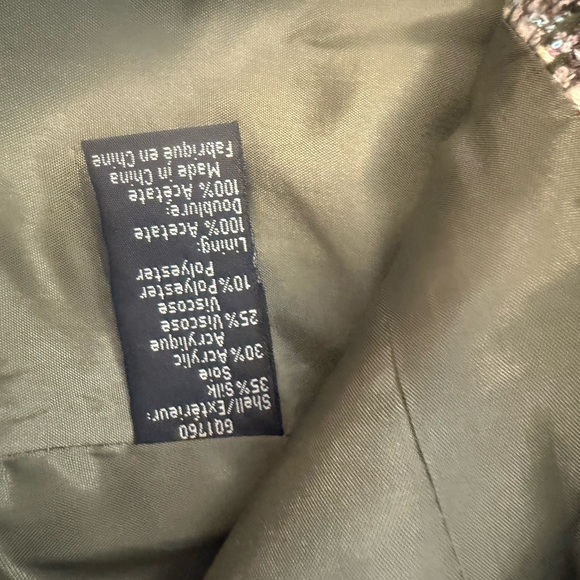 Sandra Angelozzi size 40 (10) NWT Women's Tweed Blazer -bright & silk blend - Picture 13 of 14